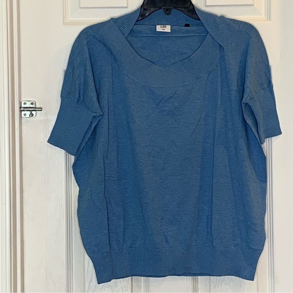 CAbi Lounge Dolman Sleeve Sweater Size XXS Blue